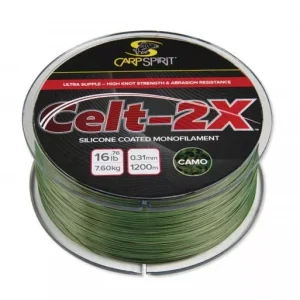 Újdonság Carp Spirit Celt-2X Zsinór Green 1200m 0.310mm