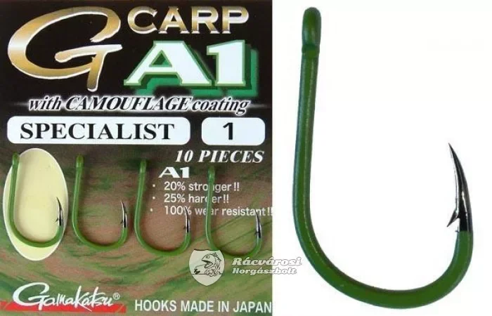 Gamakatsu A1 specialist camou green horog 1-es Kiárusítás