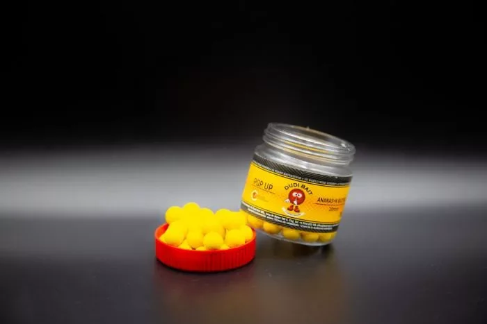 Utolsó esély Dudi Bait bojli Pop Up Bojli Ananász-Vajsav 20g 10mm