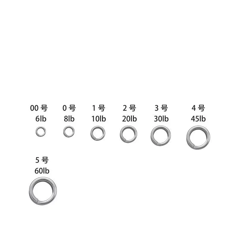 Biztonságos fizetés Yarie 806 Split Ring Silver kulcskarika 6lb 00