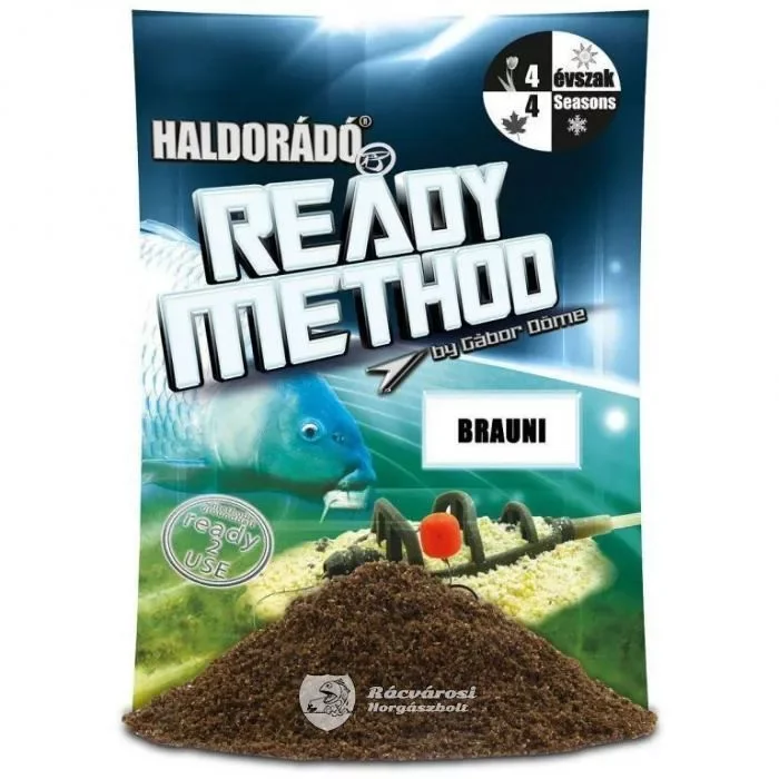 Biztonságos fizetés Haldorádó Ready Method Brauni 800g Etetőanyag