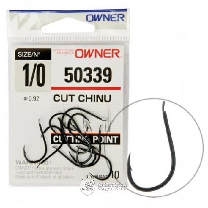 Owner Cut Chinu lapkás horog matt-fekete 5-ös Olcsó