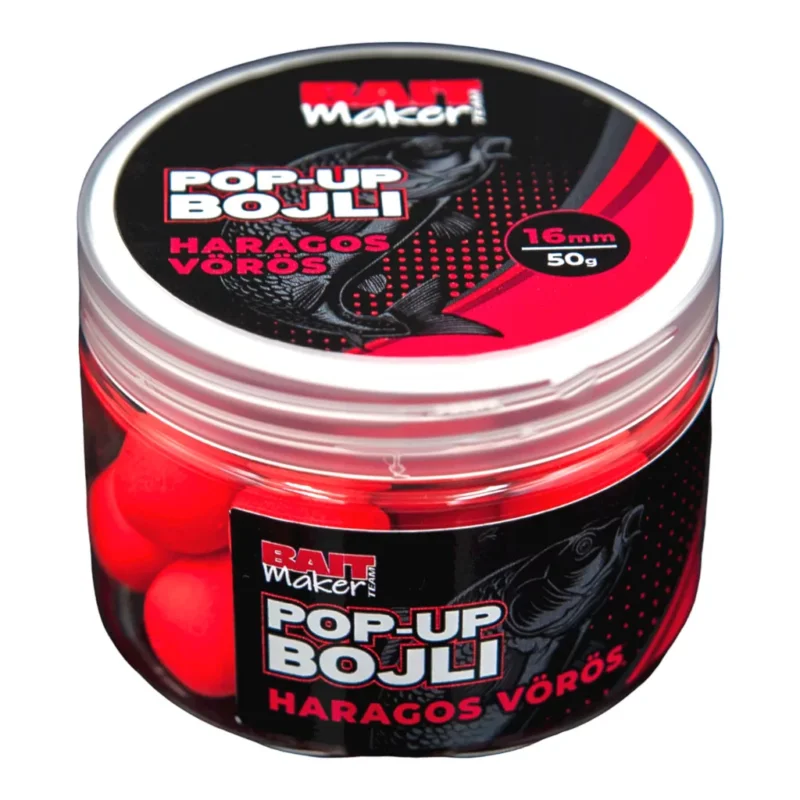 Rendeld meg most Baitmaker pop up bojli haragos vörös 16mm 50g