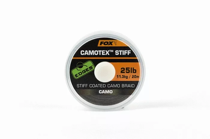 Azonnali szállítás Fox Edges Camotex Stiff Előkezsinór 20m 35lb