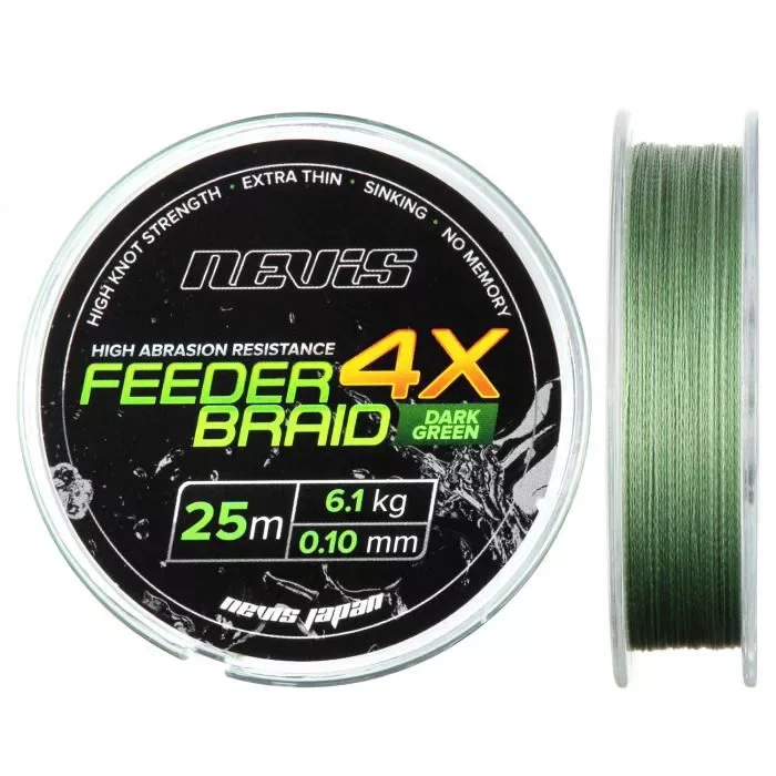 Szuper akció Nevis Feeder Braid x4 Előke Zsinór 25m 0,14mm