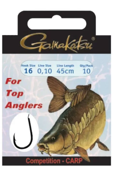 Végkiárusítás Gamakatsu BKS-3310B Előkötött Horog 10 0,18mm