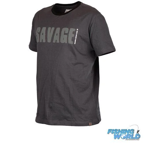 Kiárusítás Savage Gear Simply Savage Póló – Szürke