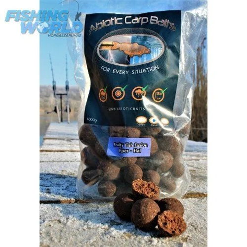 Abiotic Carp Baits Fruity Fish Fusion (eper-hal) bojli 1 kg Kiárusítás