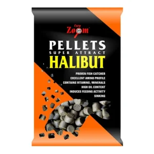 Ajánlat CarpZoom – Furat nélküli halibut etetőpellet, 4,5 mm, halibut, fekete, 800 g