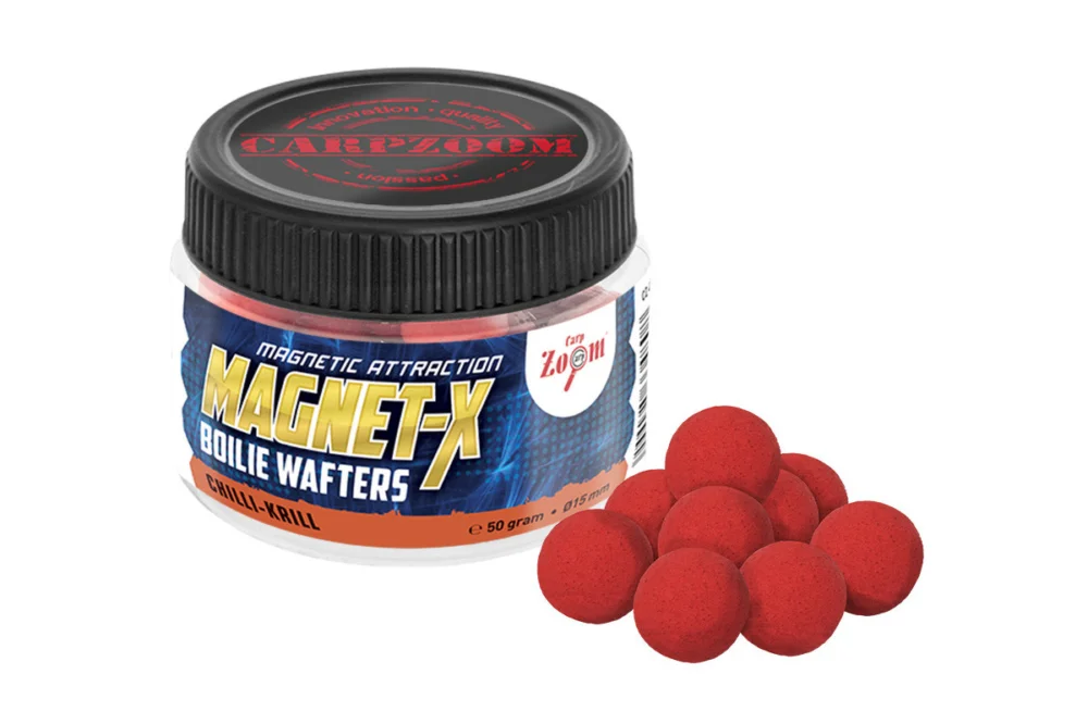 CarpZoom – Magnet-X Boilie Wafters prémium horogcsali, csili, rák, 50 g Biztonságos fizetés