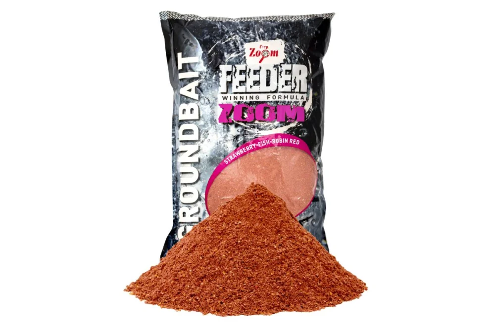 Olcsóbb CarpZoom – Feeder Zoom etetőanyag, eper, robin red, halas, 1 kg