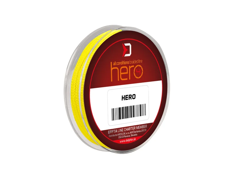 Delphin – HERO 4 / fluo sárga fonott előkezsinór Kedvezmény