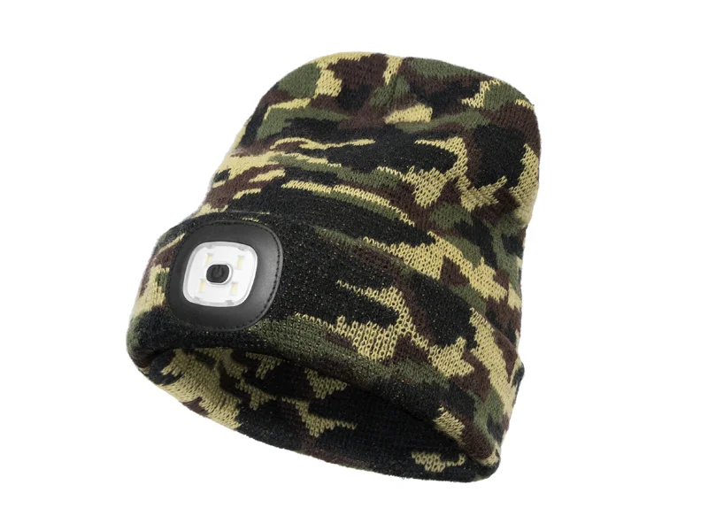 Kedvezmény Delphin – CamouLED kötött télisapka