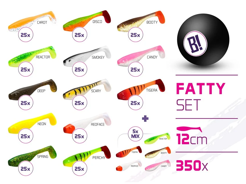 Nézd meg most Delphin – Műcsali szettek BOMB Fatty 12cm / 350db
