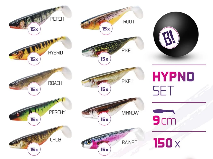 Gyors szállítás Delphin – Műcsali szettek BOMB Hypno 9cm / 150db