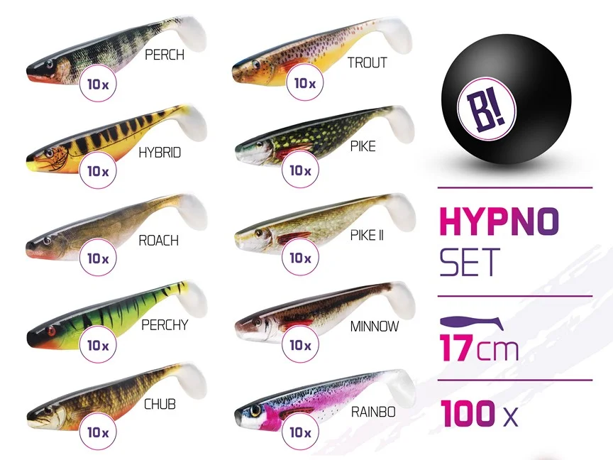 Azonnali szállítás Delphin – Műcsali szettek BOMB Hypno 17cm / 100db