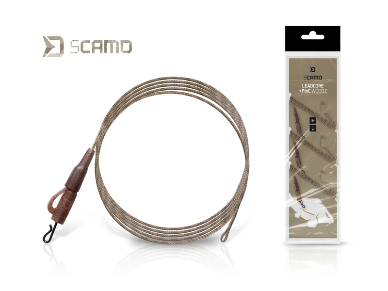 Vásárlói kedvenc Delphin – sCAMO Leadcore + PinC WOODZ előke / 3db