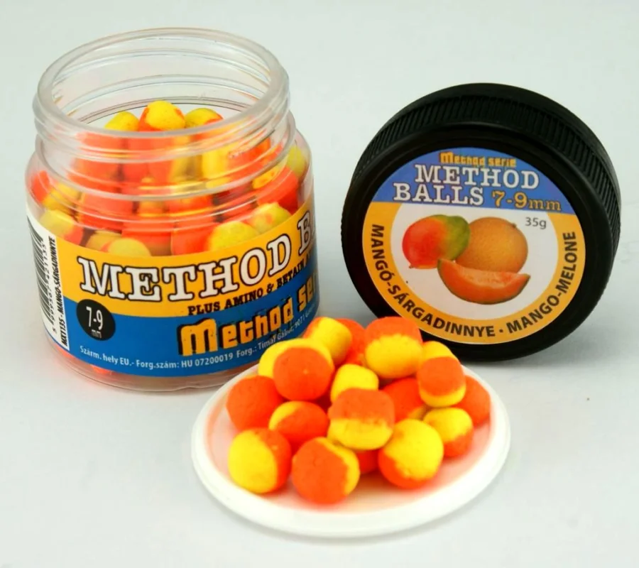 Legnépszerűbb 1 Tímár Mix Method Balls 7-9mm mangó-Sárgadinnye