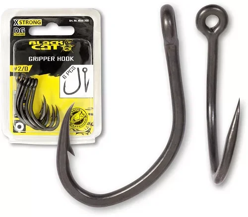 Szuper ajánlat Black Cat Gripper Hook DG DG coating 6 db/cs Horog 3/0