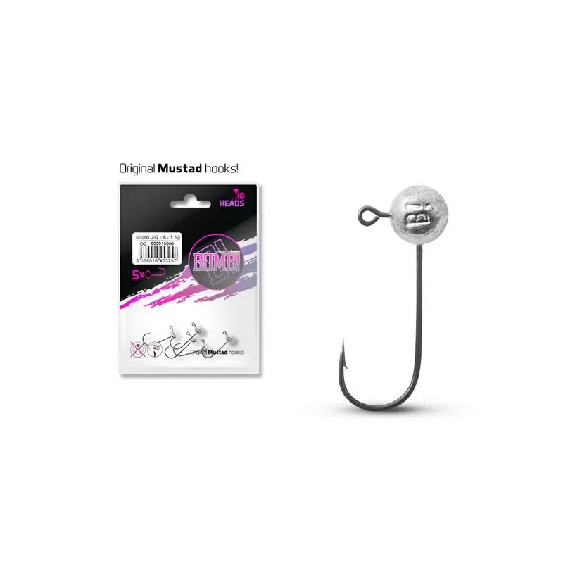 Micro jig fej Delphin BOMB! / 5db 7,5g-2/0 Nézd meg most