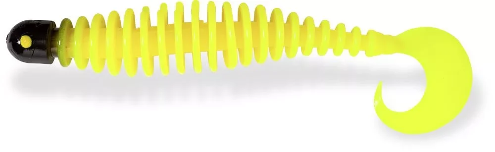 Black Cat Curly Worm yellow zombie Süllyedő 17cm/24g Akció