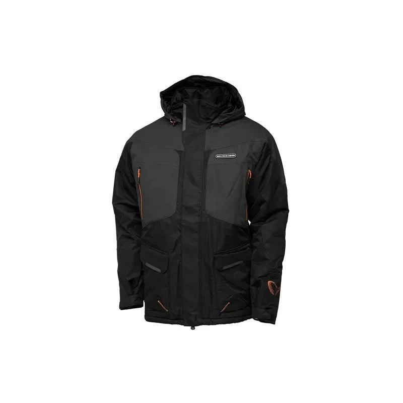 Savage Gear - HEATLITE THERMO JACKET L BLACK INK/GREY Olcsó