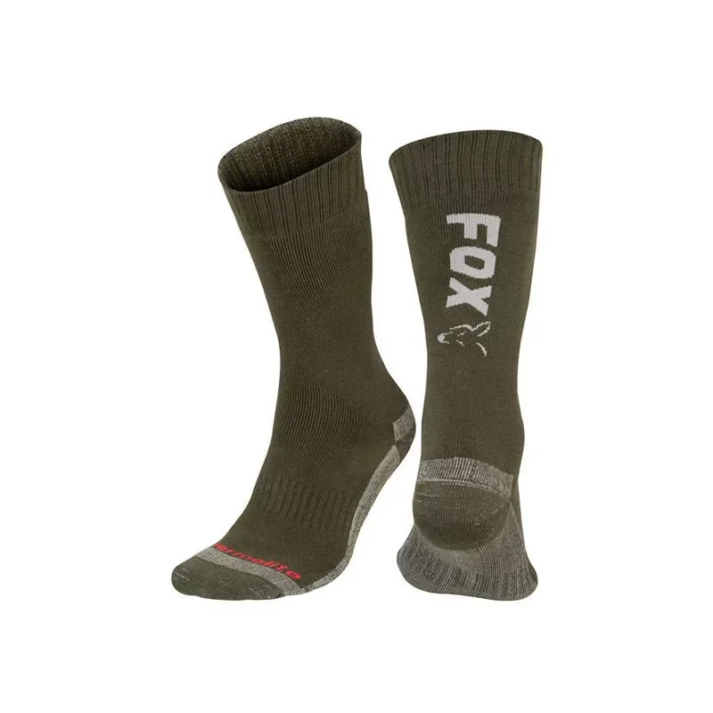 Fox Green-Silver Thermolite Long Sock Zokni 40-43 Expressz szállítás