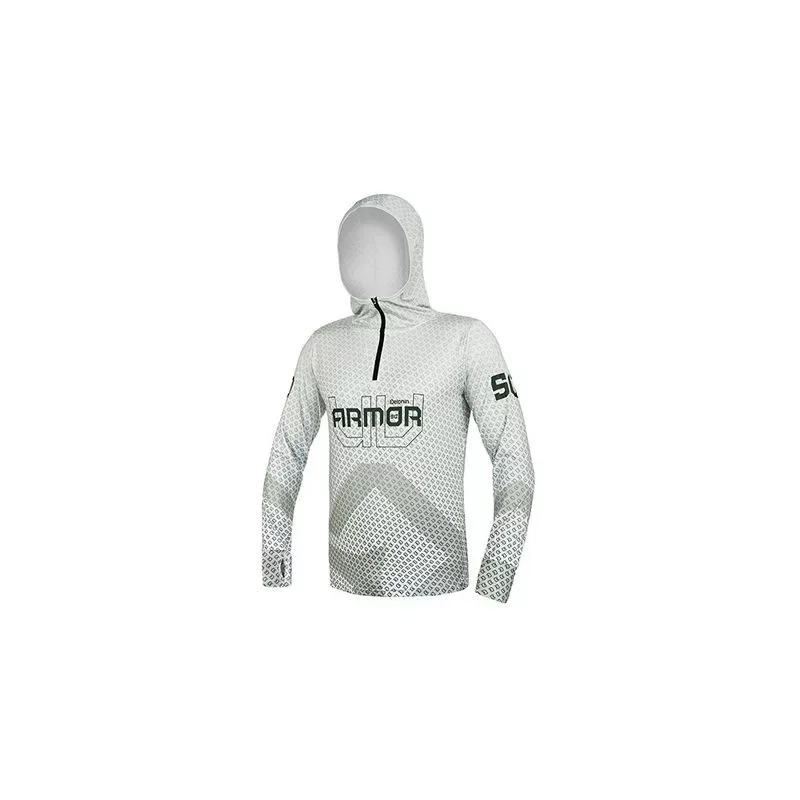 Delphin UV ARMOR 50+ Kapucnis hosszúujjú póló Olive (S) Exkluzív ajánlat