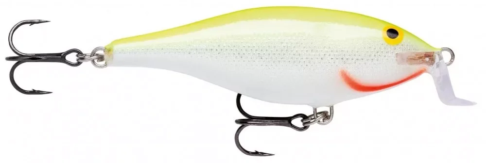 Csak ma Rapala SSR7-SFC Shallow Shad Rap Silver Fluorescent Chartreuse 7cm 7g