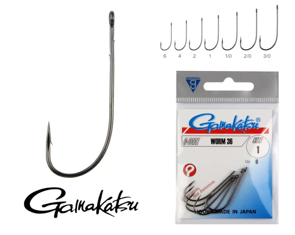 Gamakatsu Worm 36 Horog 4/0 - 6db Végkiárusítás