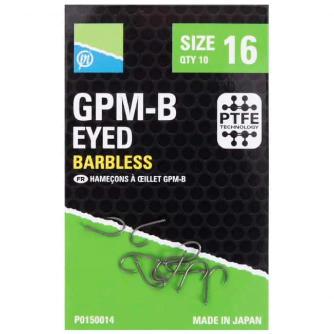 Preston GPM-B Eyed Hooks (P0150012-15) Vedd meg online
