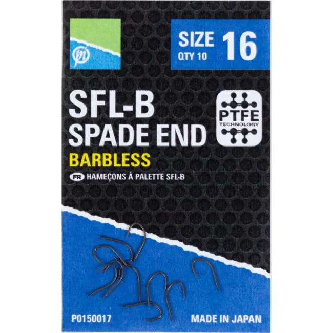 Árcsökkenés Preston SFL-B Spade End Hooks (P0150016-20)