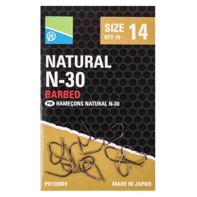 Szuper akció Preston Natural N30 Hooks (P0150067-71)