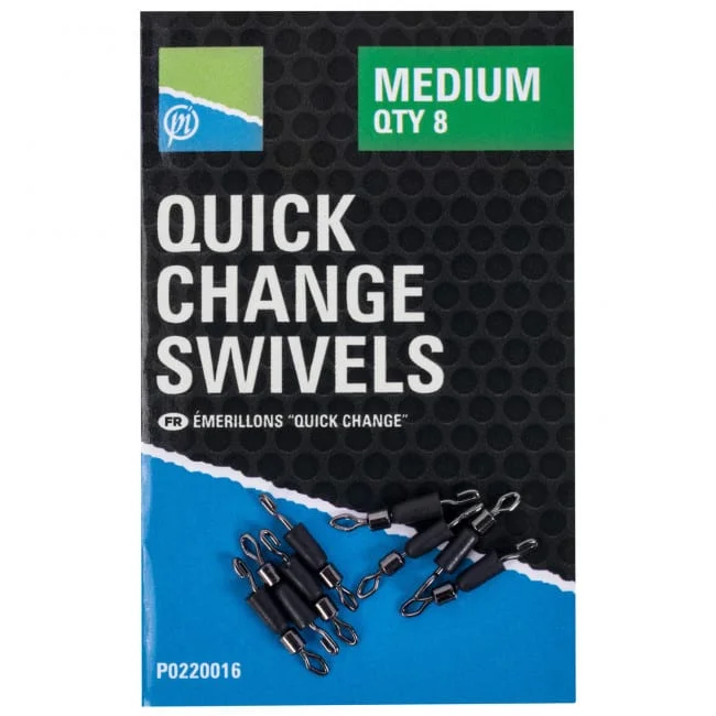 Vedd meg online Preston Quick Change Swivels (P0220015-16)