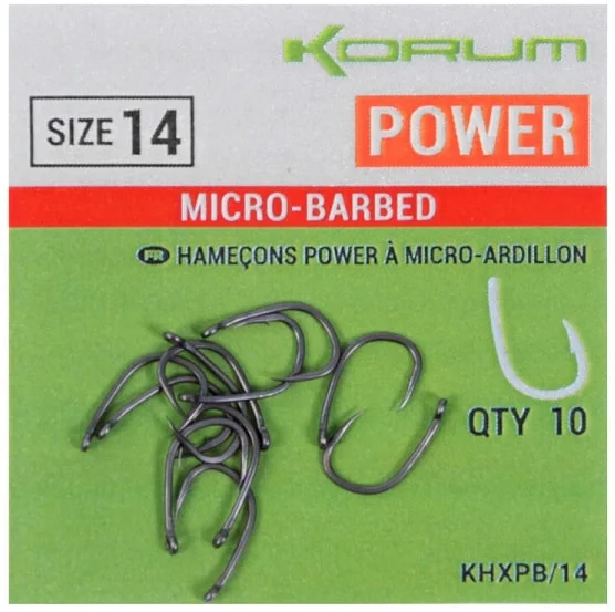 Szezonális akció Korum Xpert Power Micro Barbed Hooks (KHXPB)