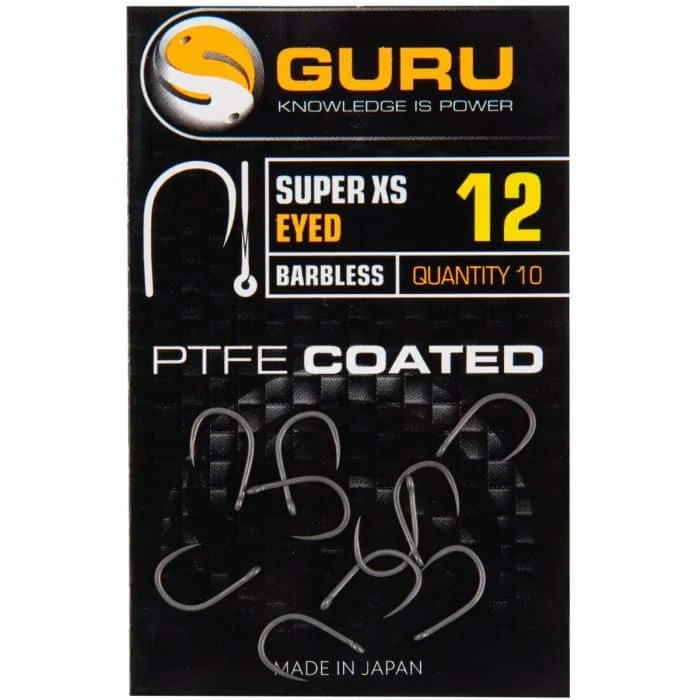 Guru Super XS Eyed Barbless Hooks (GXSE08-20) Kiárusítás