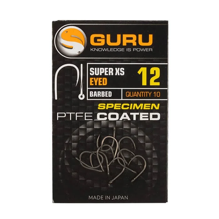 Guru Super XS Eyed Barbed Hooks (GXSEB08-20) Biztonságos fizetés