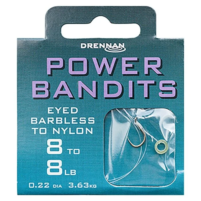 Azonnali szállítás Drennan Power Bandits Hooks to Nylon 30CM (HNBEPHR008-016)