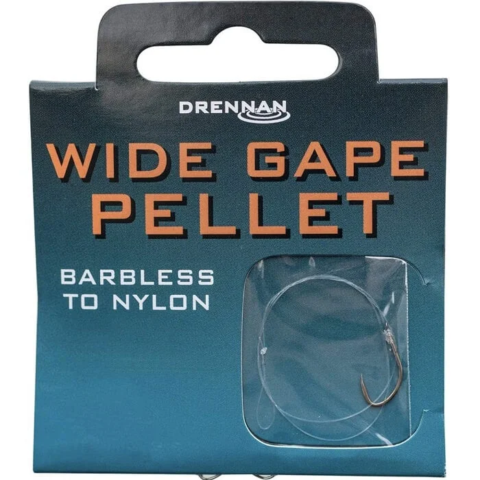 Végkiárusítás Drennan Wide Gape Pellet Hooks to Nylon 20CM (HNWGPB010-018)