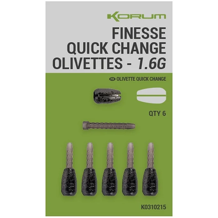 Expressz szállítás Korum Finesse Quick Change Olivettes (K0310215-16)