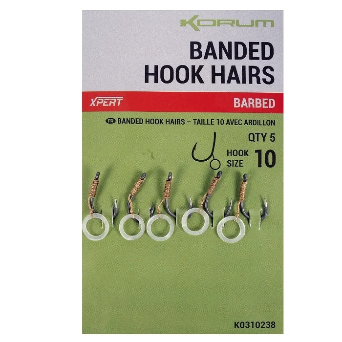 Legnépszerűbb Korum Banded Hook Hairs Barbed (K0310237-40)