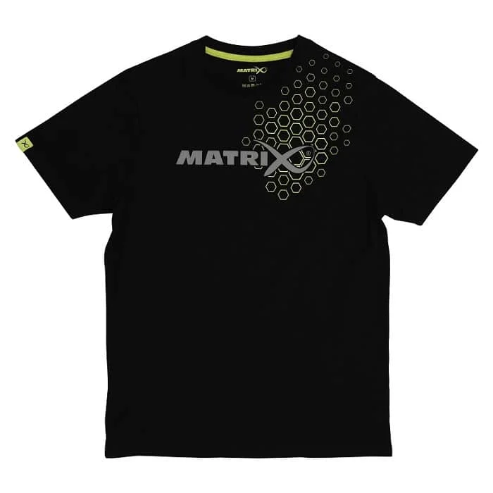 Utolsó esély Matrix Hex Print Black T-Shirt (GPR369-374)