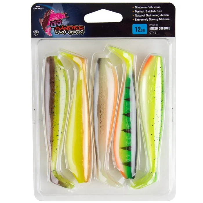 Kedvezményes ár Fox Rage Zander Pro Shad UV Mixed Color Pack (NMC028-030)