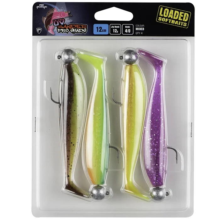 Fox Rage Zander Pro Shad Loaded UV Mixed Color Pack (NMC044-046) Exkluzív ajánlat