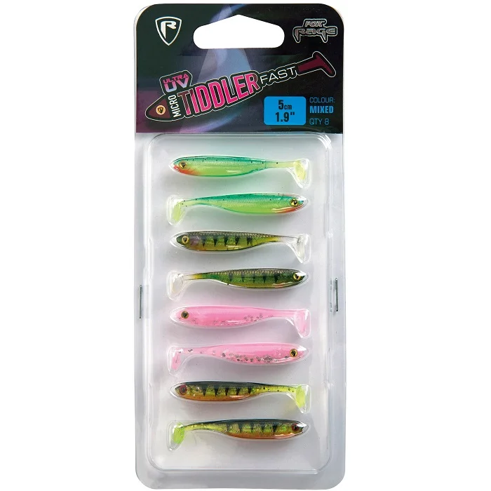 Fox Rage Micro Tiddler Fast UV Mixed Colour Pack 5CM (NMC012-064) Szuper akció