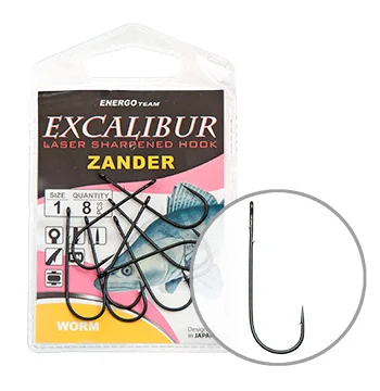Gyors kiszállítás HOROG EXCALIBUR ZANDER WORM 1/0