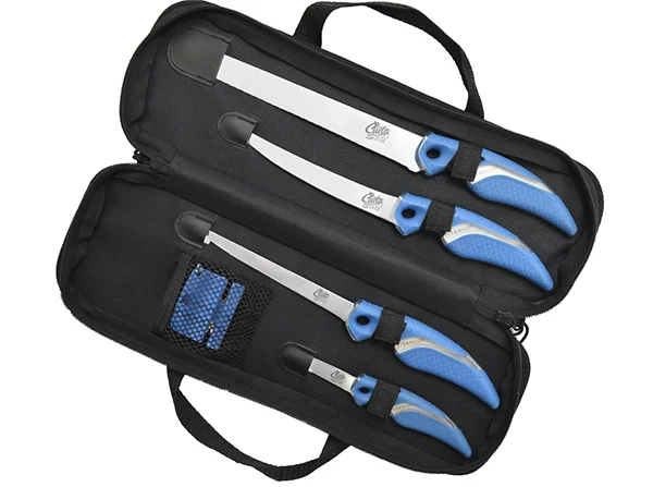 Legnépszerűbb CUDA KNIFE SET WITH SHARPENER & CASE (18830/18831/18833/18834)