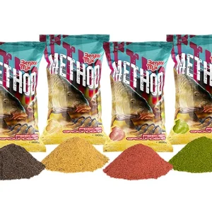 Végkiárusítás BENZAR MIX SERIA METHOD MIX BLACK HALIBUT 800GR etetőanyag