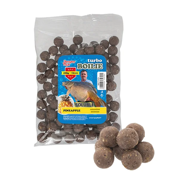 Akció BENZAR TURBO SOLUBLE BOILIE 250G 18MM LT HALLISZT HOROG BOJLI