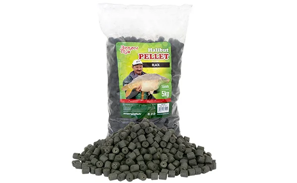 BENZAR MIX BLACK HALIBUT PELLET 16MM 800G ETETŐ PELLET Utolsó esély